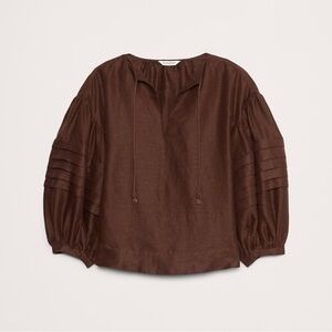 Banana Republic Brown Blouse — NWT